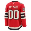 Maillot de Hockey Chicago Blackhawks Personnaliser Fanatics Premium NHL 2024-25 Rouge Winter Classic - Homme